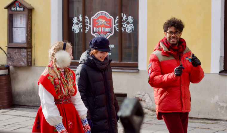 Richard Ayoade Touring in Tallinn with Estadventures